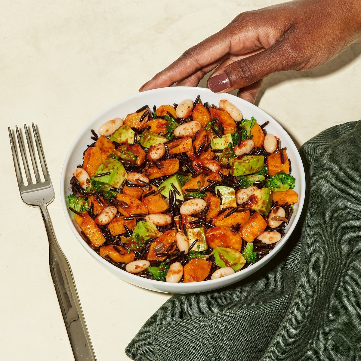 Sweet Potato + Wild Rice Hash
