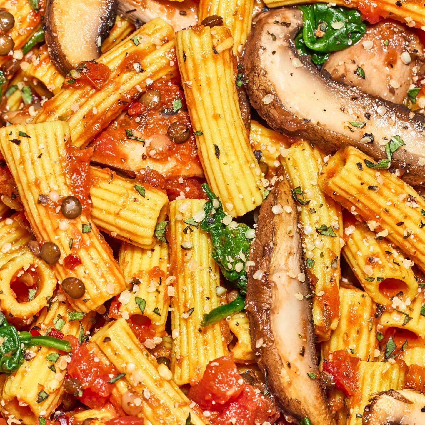 Tomato Basil + Portobello Bolognese
